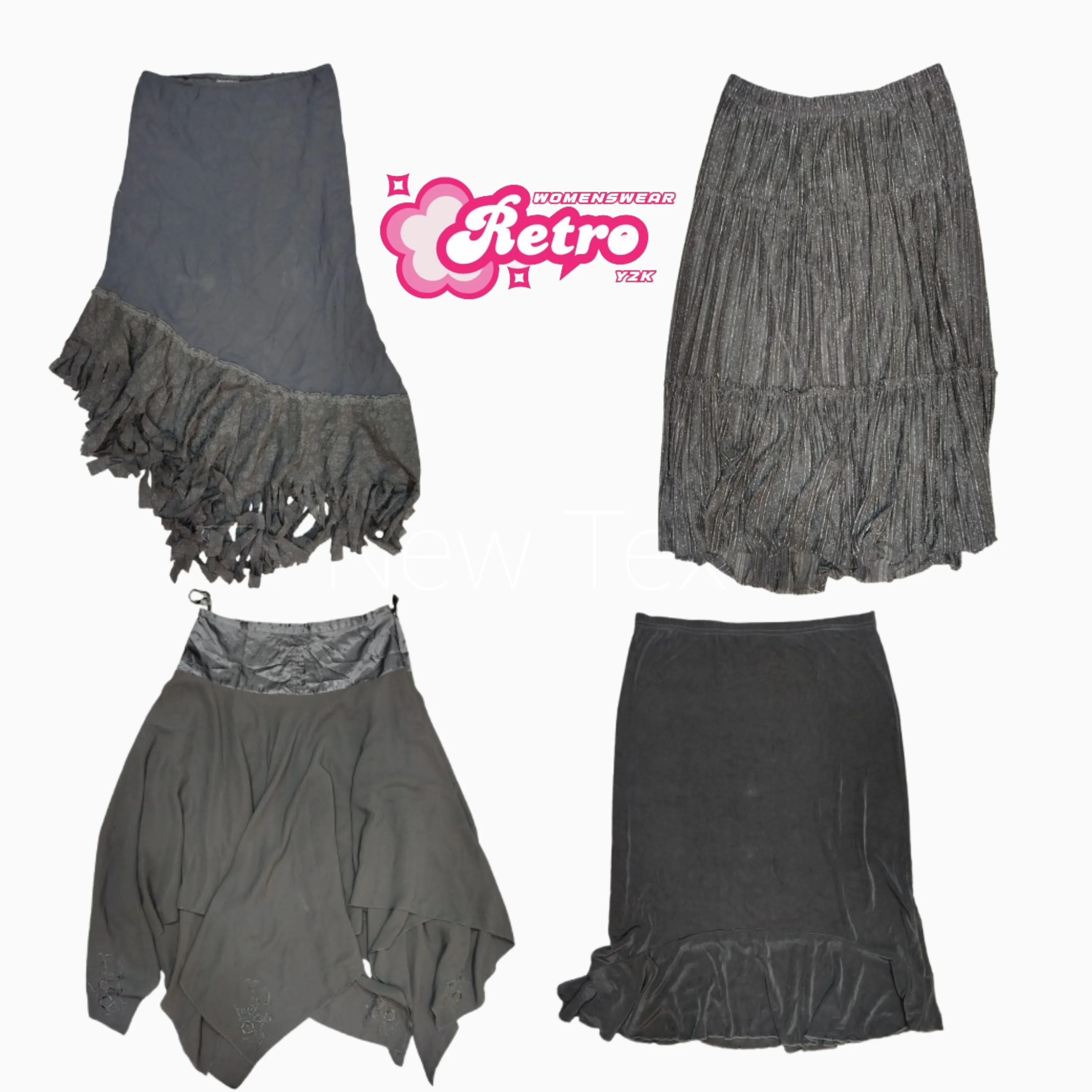 Y2K Romantic Gothic Skirts Mix